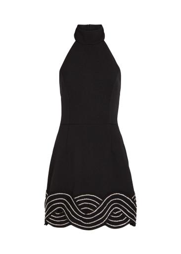 Bellatrix crystal-embellished crepe mini dress by REBECCA VALLANCE
