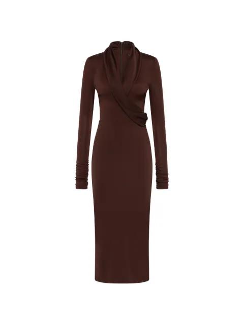 Hazine long-sleeve midi dress by REBECCA VALLANCE