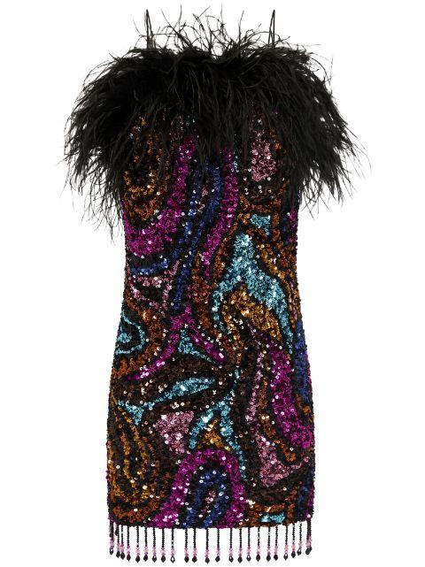 Kiki sequined minidress by REBECCA VALLANCE