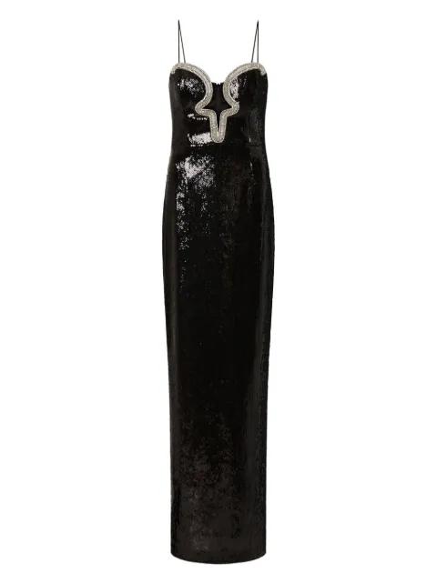 Lyra sequin embellished maxi dress by REBECCA VALLANCE