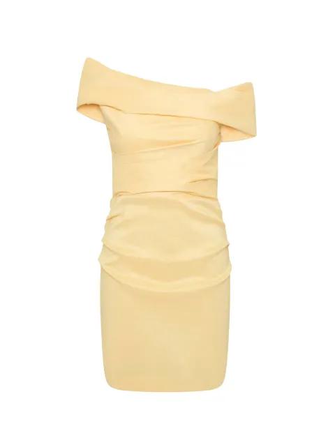 Mandy off-shoulder mini dress by REBECCA VALLANCE