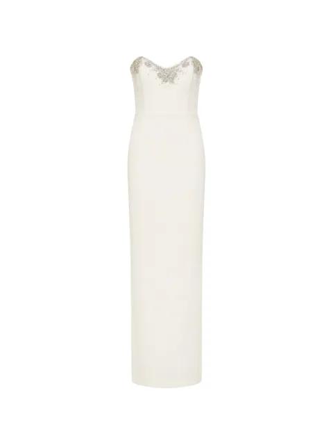 Melva strapless beaded maxi dress by REBECCA VALLANCE