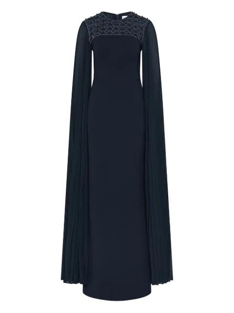 Memphis embellished pleated gown by REBECCA VALLANCE