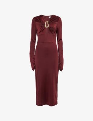 Mischa Stretch-Woven Midi Dress by REBECCA VALLANCE