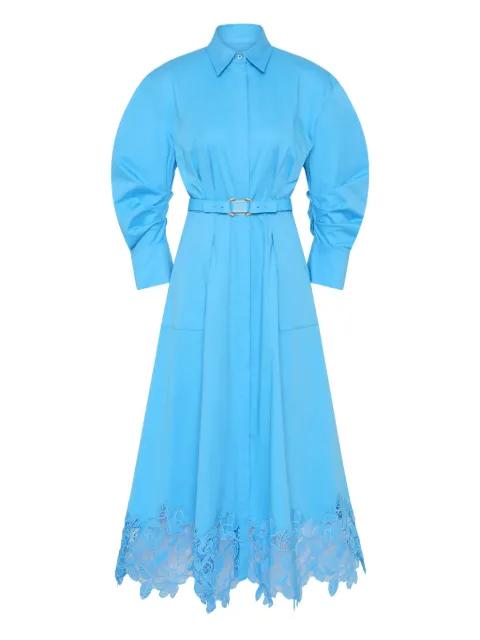 Montreux lace shirt midi dress by REBECCA VALLANCE