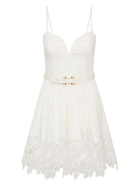 Montreux min lace belted dress by REBECCA VALLANCE