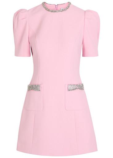 Nemy crystal-embellished crepe mini dress by REBECCA VALLANCE