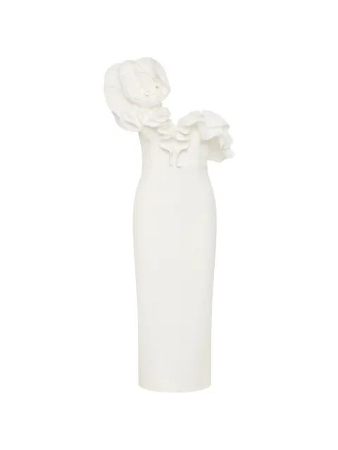 Ozias ruffled midi dress by REBECCA VALLANCE