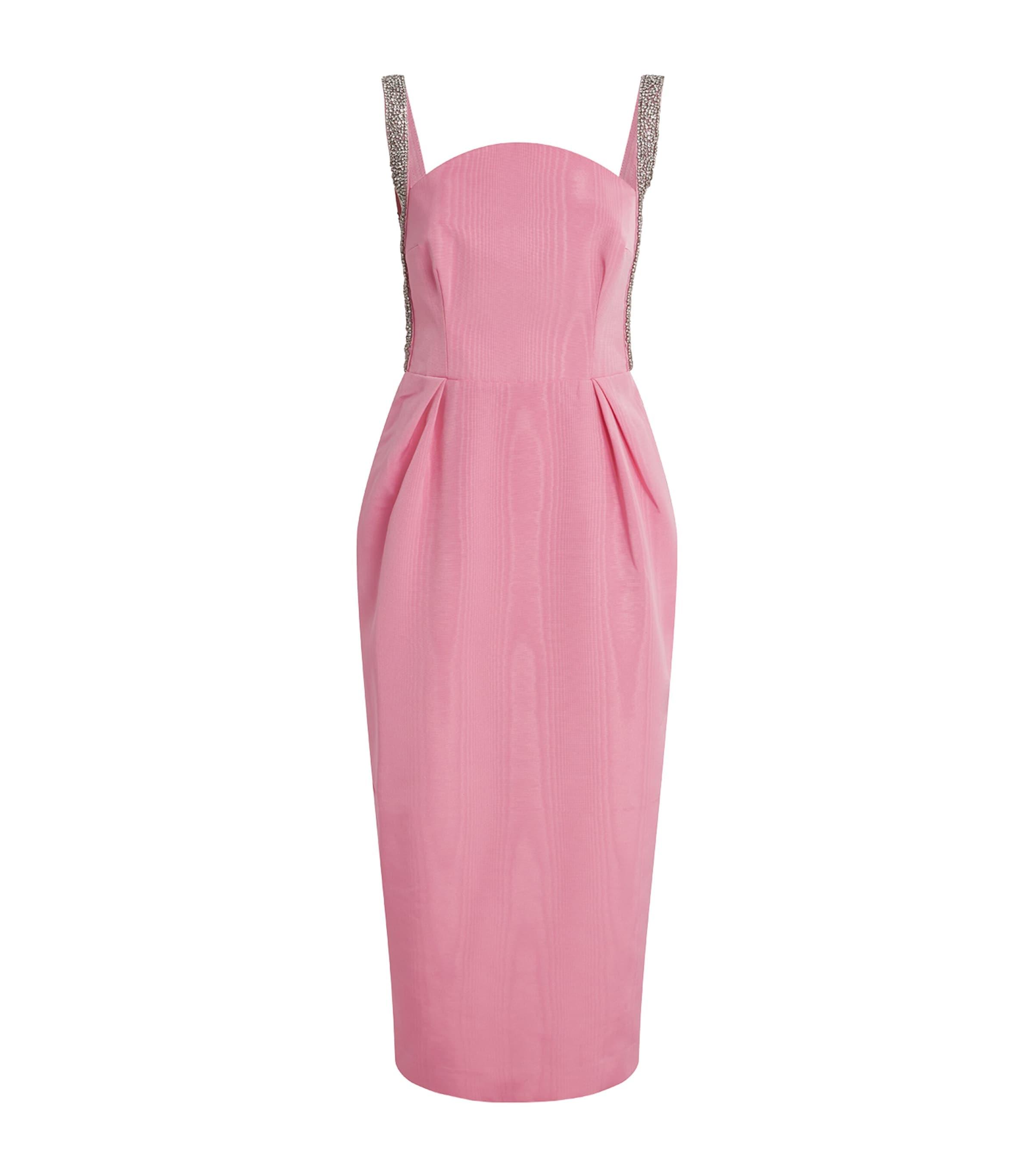Rebecca Vallance Crystal-Trim Amaro Midi Dress by REBECCA VALLANCE