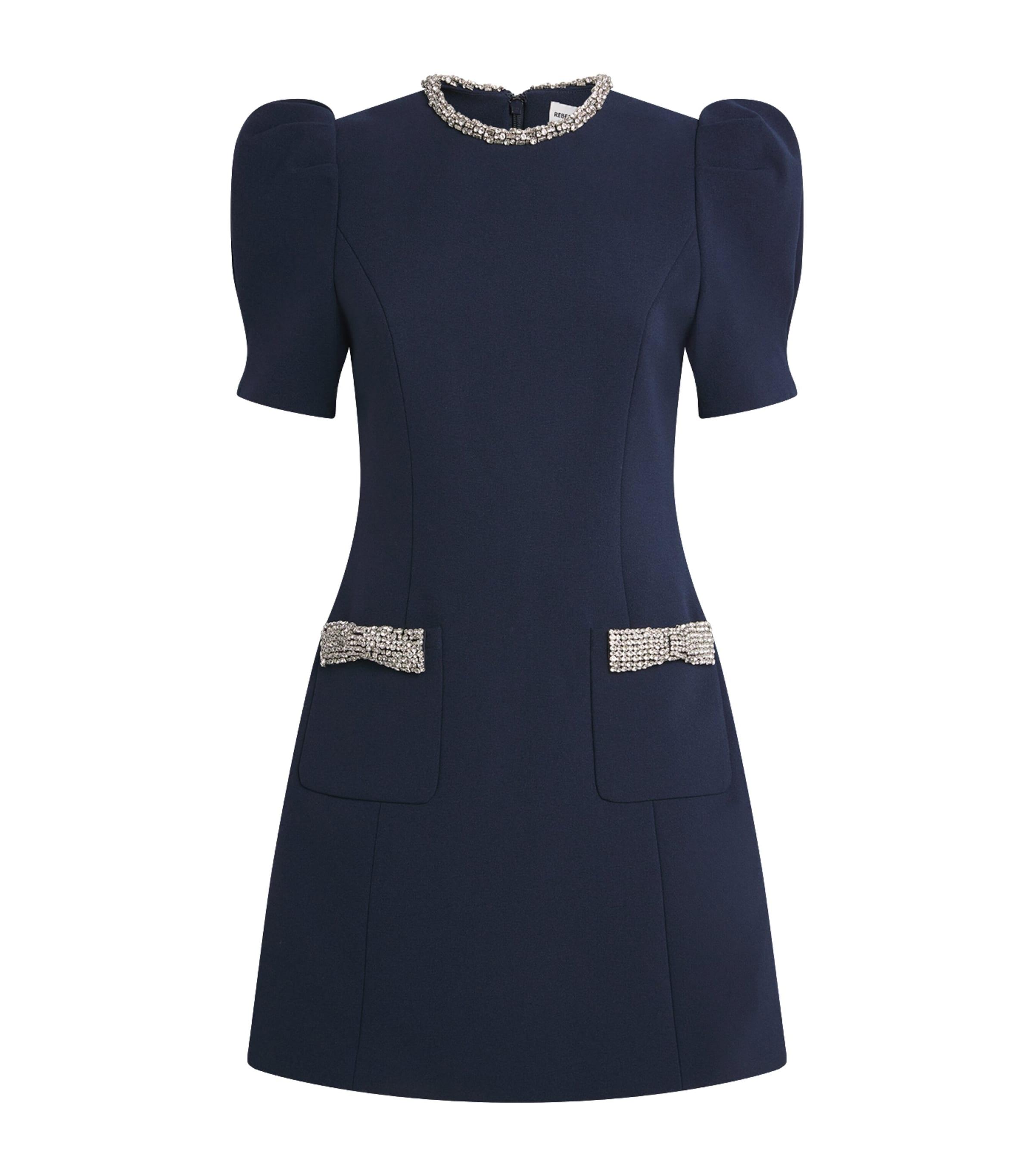 Rebecca Vallance Nemy Bow Mini Dress by REBECCA VALLANCE