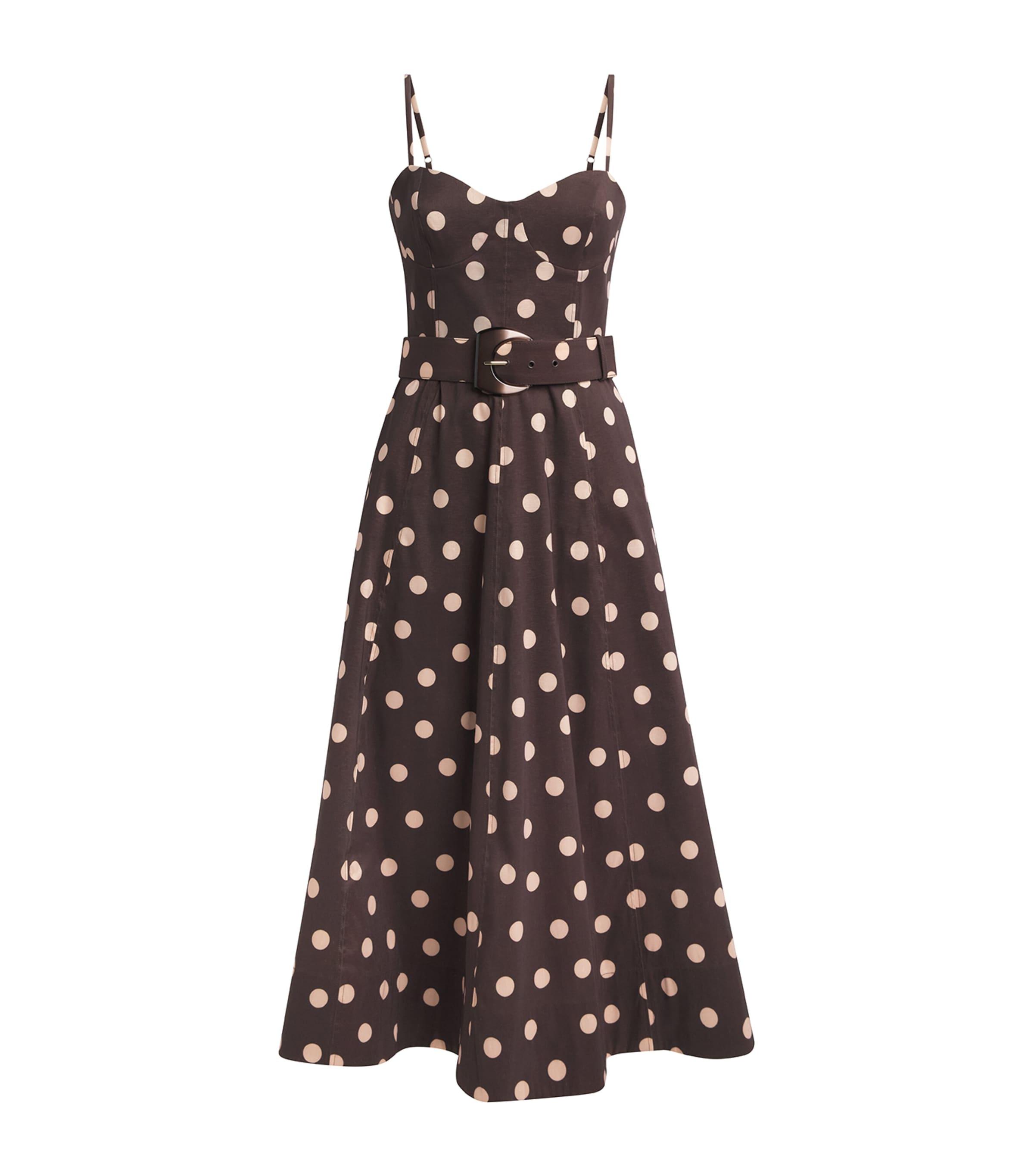 Rebecca Vallance Polka Dot Vivianne Midi Dress by REBECCA VALLANCE