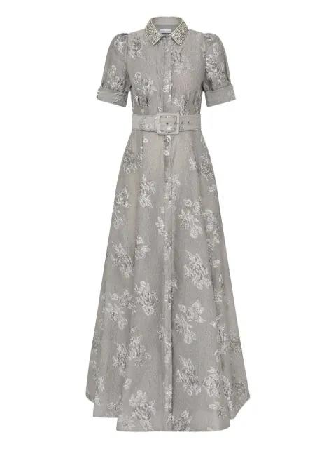 Ruth embellished belted gown by REBECCA VALLANCE