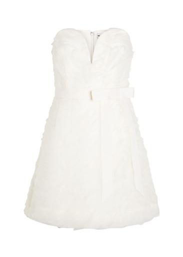 Willow strapless mesh and crepe mini dress by REBECCA VALLANCE