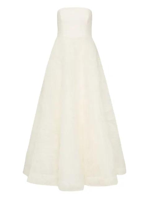 Willow strapless textured bridal gown by REBECCA VALLANCE