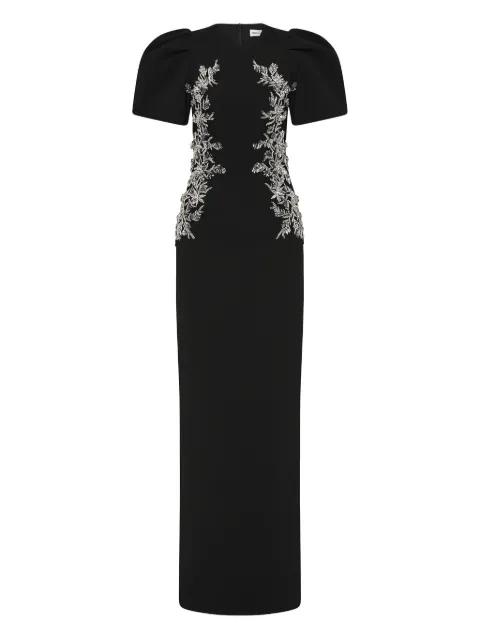 Zephyr puff-sleeve maxi dress by REBECCA VALLANCE