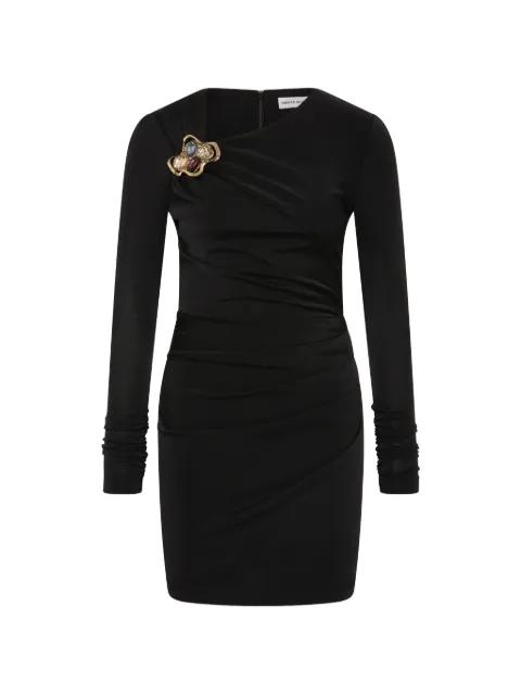embellished long-sleeve mini dress by REBECCA VALLANCE