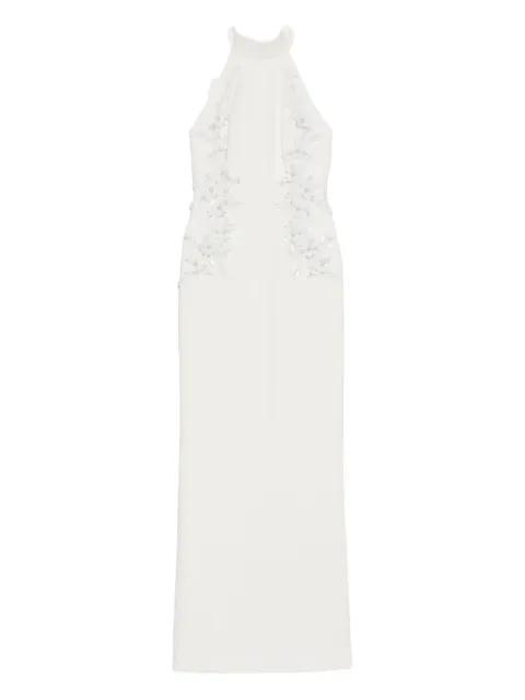 flower-embellished maxi dress by REBECCA VALLANCE