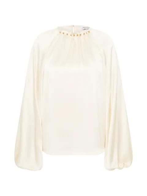 gold-tone studded blouse by REBECCA VALLANCE