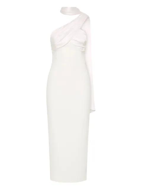 satin-draped halter neck dress by REBECCA VALLANCE