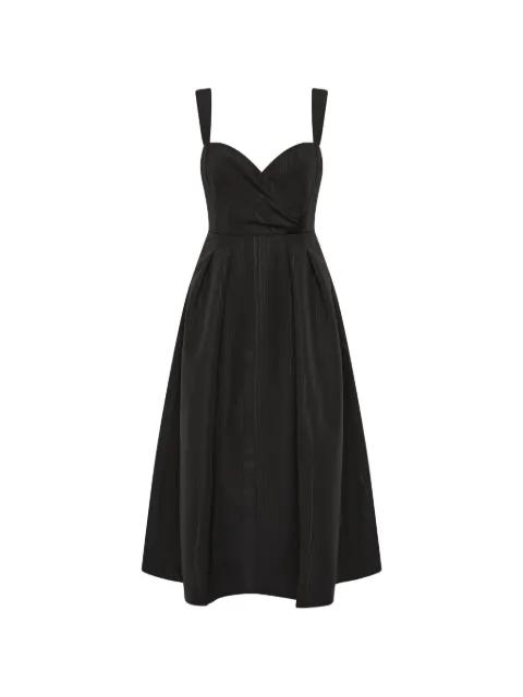 sweetheart-neck midi dress by REBECCA VALLANCE