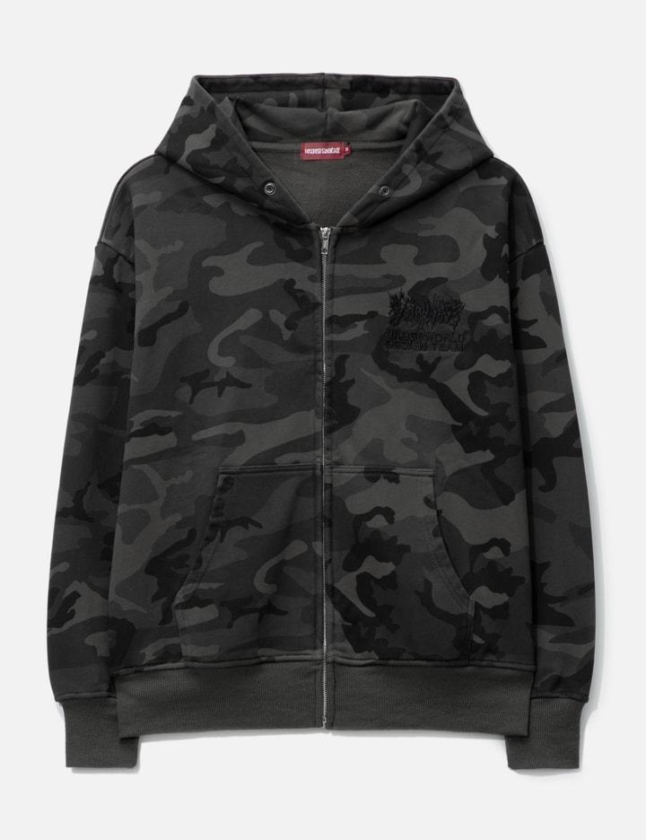 Woodland Camo Zip Hoodie by RECKLESS SCHOLARS