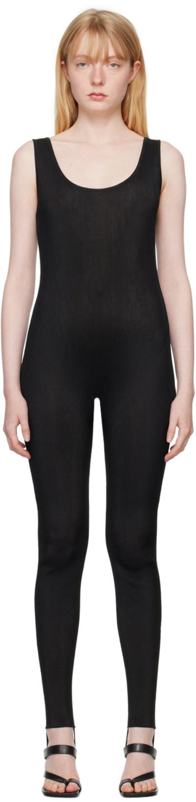 Black Stirrup Bodysuit by RECTO