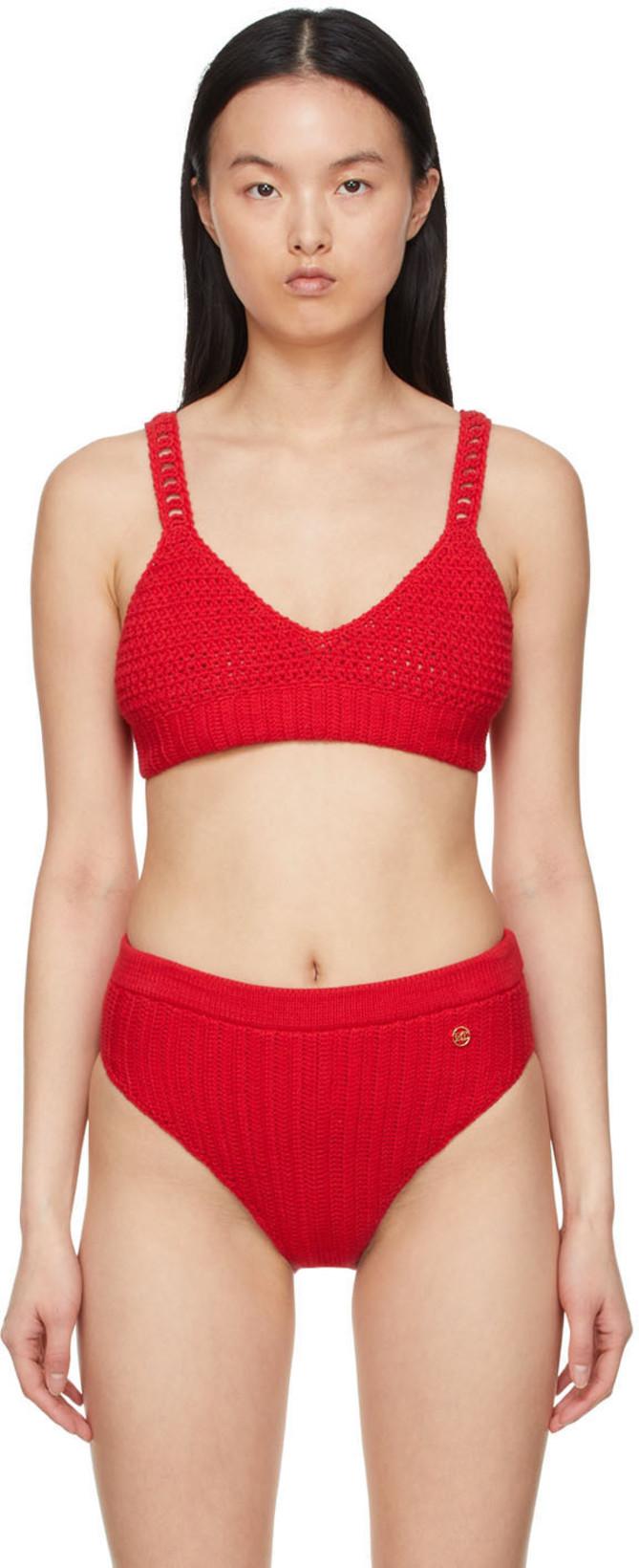 Red Cotton Bikini by RECTO