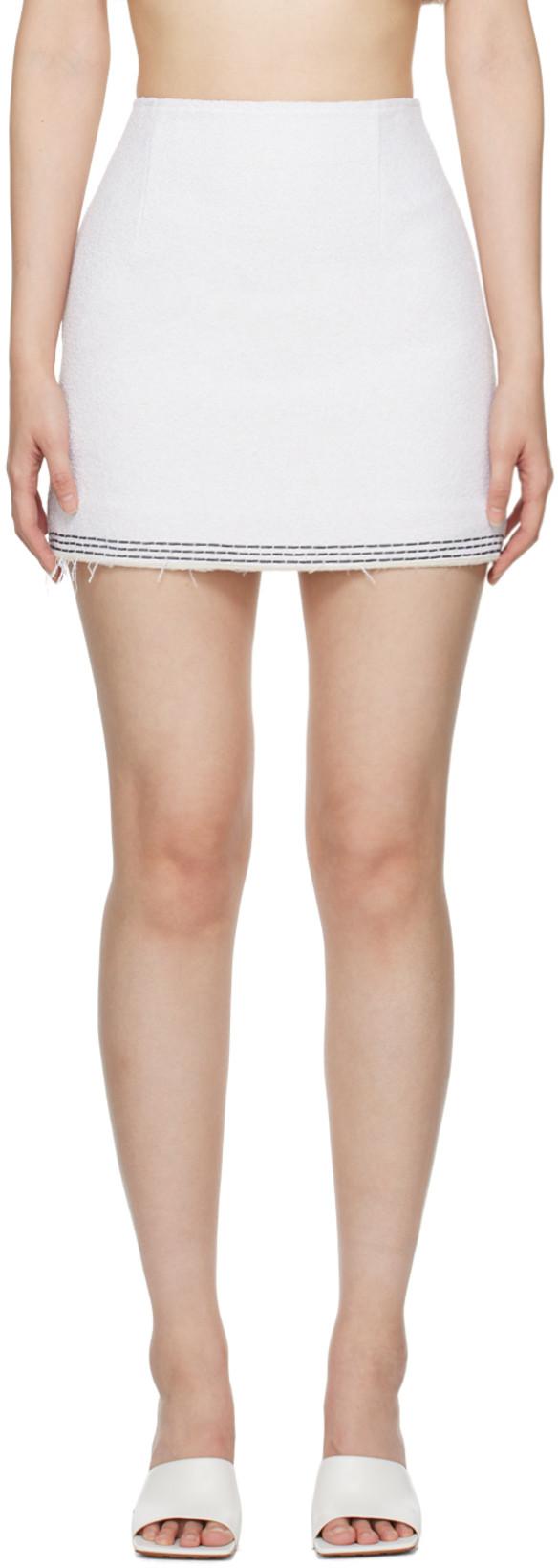 SSENSE Exclusive Off-White Miniskirt by RECTO