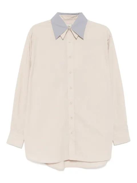 contrast double-collar shirt by RECTO