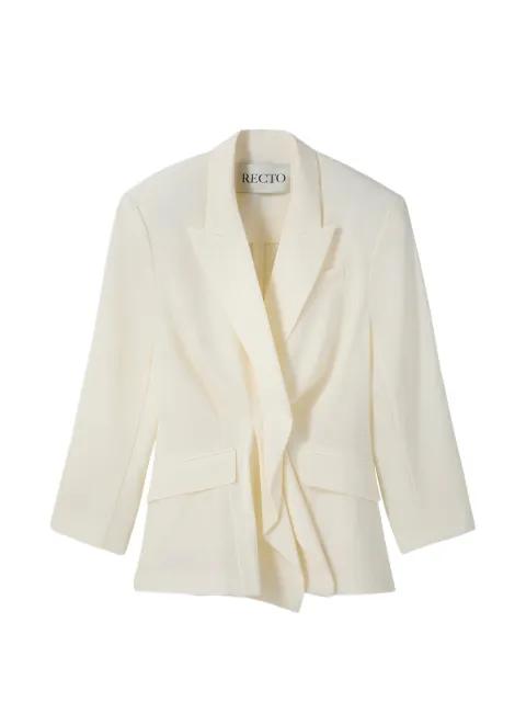draped-detail blazer by RECTO