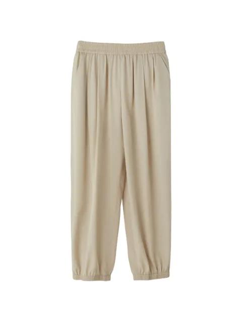 pleated elasticated-cuff trousers by RECTO