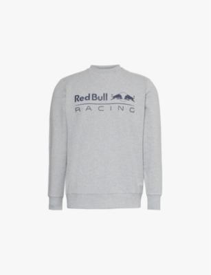 Team Logo brand-print regular-fit stretch-cotton sweatshirt by RED BULL RACING X PEPE JEANS