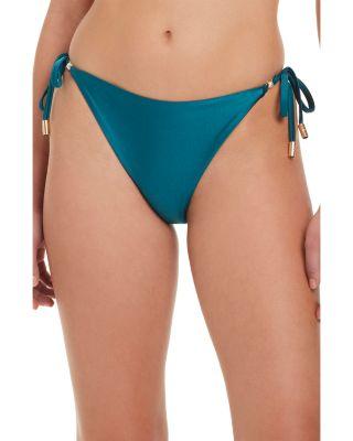 Faux Pearl Tie Side Bikini Bottom by RED CARTER