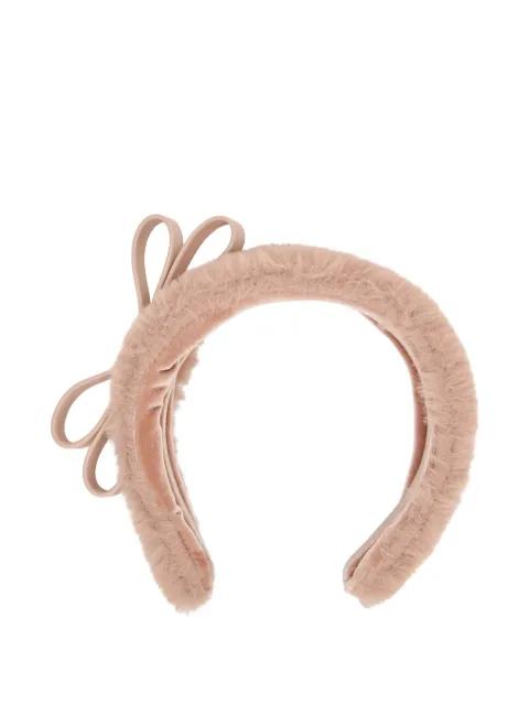 bow faux fur headband by RED(V)