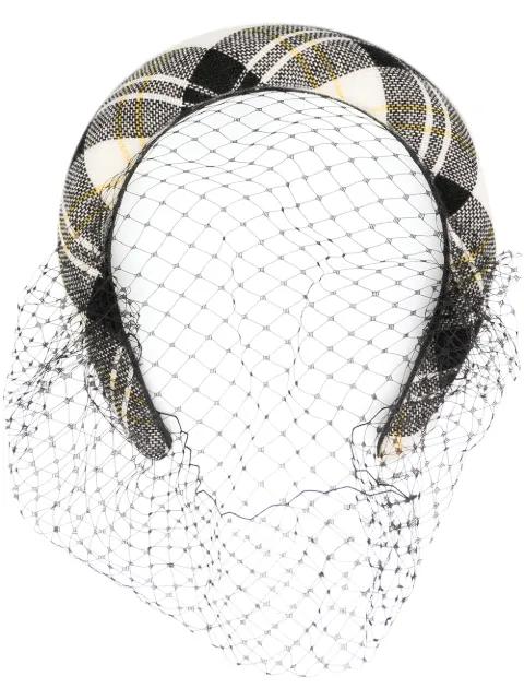 plaid net headband by RED(V)