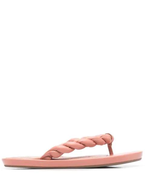 twist-strap flip flops by RED(V)