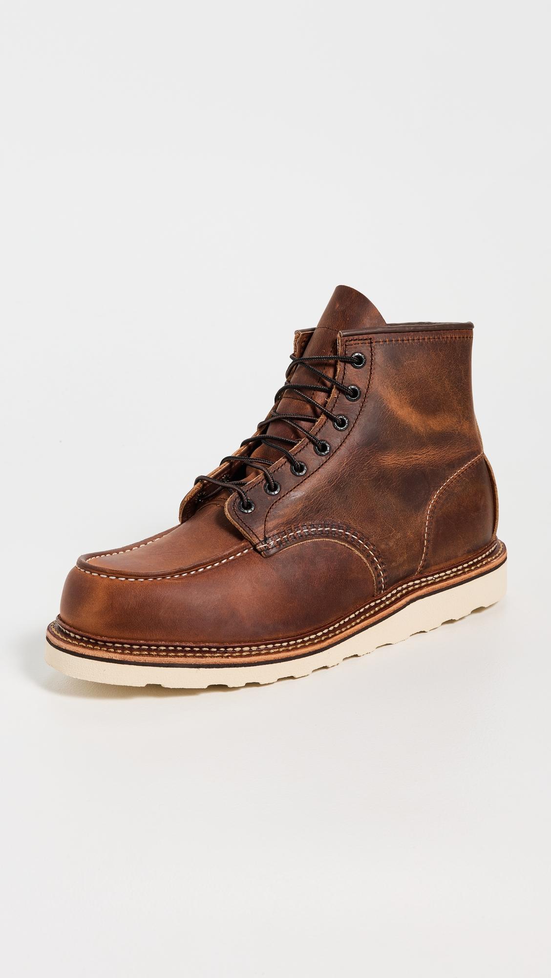 Classic Moc Rough and Tough Leather Boots by RED WING SHOES