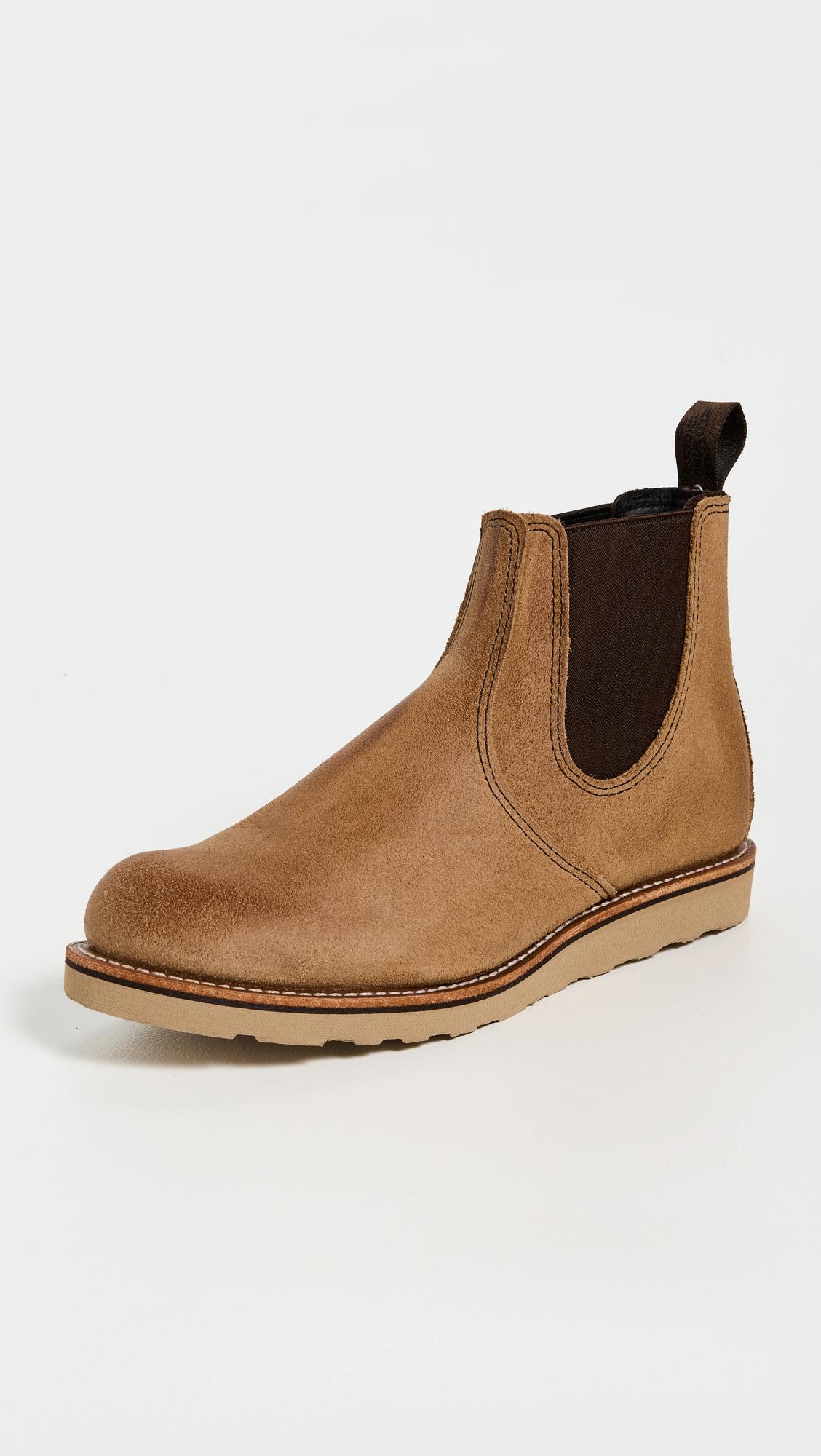Classic Muleskin Leather Chelsea Boots by RED WING SHOES