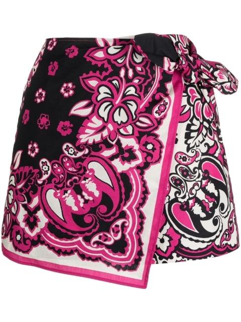 bandana-print cotton skort by REDVALENTINO