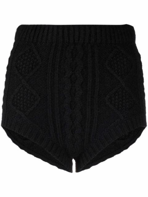 cable-knit shorts by REDVALENTINO