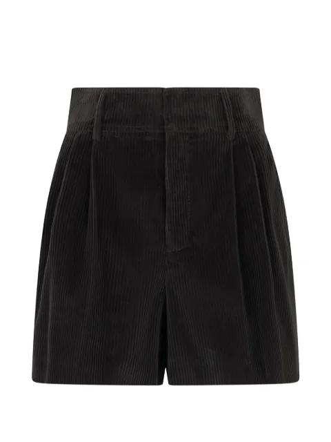 corduroy pleated shorts by REDVALENTINO