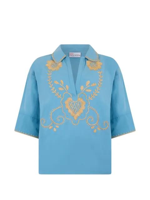 embroidered-detail blouse by REDVALENTINO