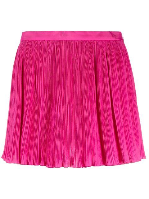 flared pleated shorts by REDVALENTINO