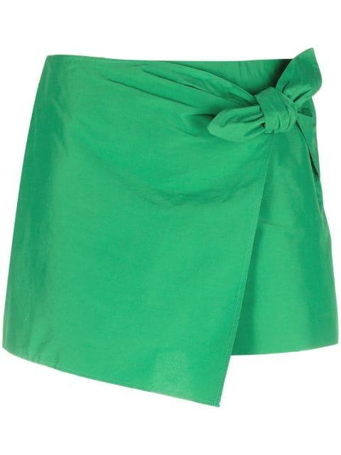 mid-rise knot-detail shorts by REDVALENTINO