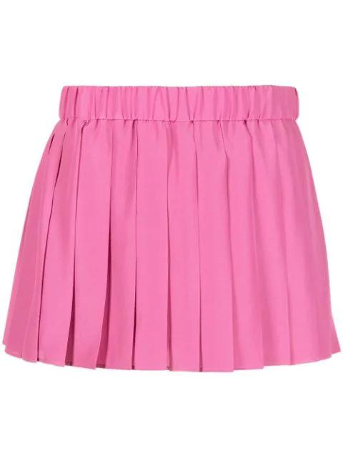 pleated mini shorts by REDVALENTINO