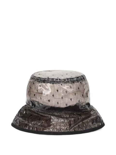 polka dot bucket  hat by REDVALENTINO