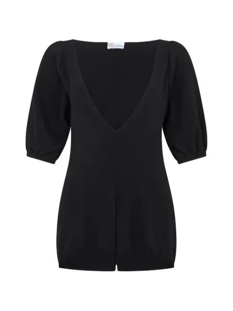 puff sleeve jumpsuit by REDVALENTINO