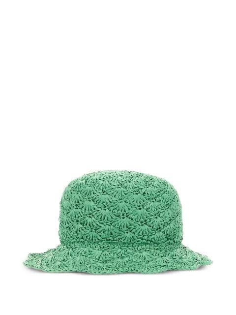 raffia bucket hat by REDVALENTINO