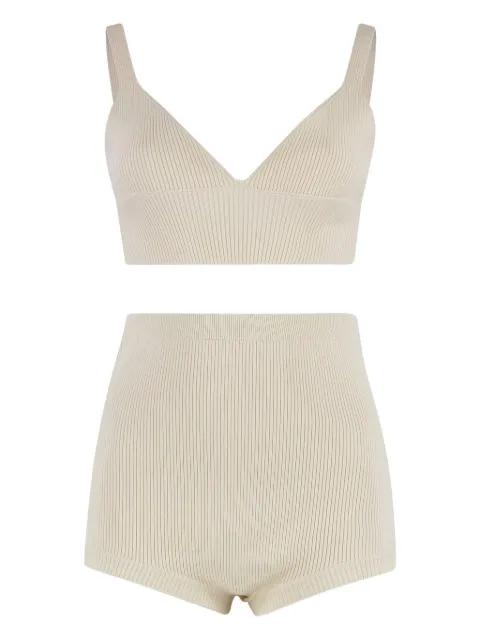 ribbed knit underwear set by REDVALENTINO