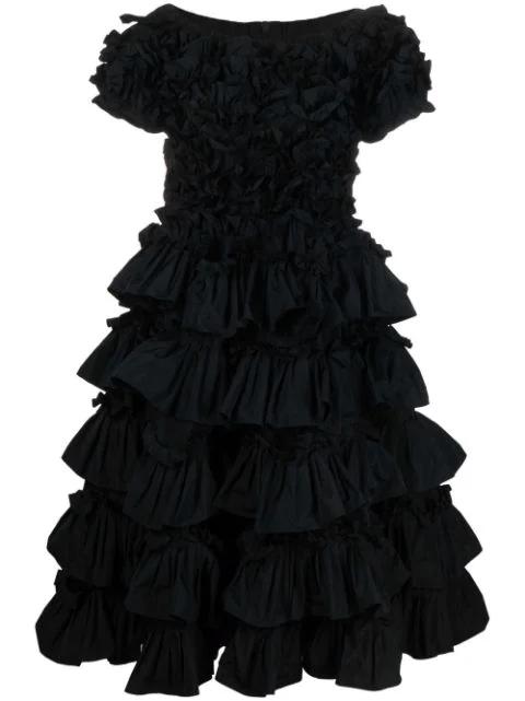 ruffled flared dress by REDVALENTINO